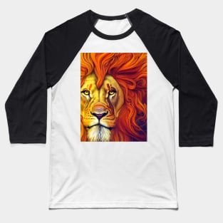 Proud and Elegant Lion Baseball T-Shirt